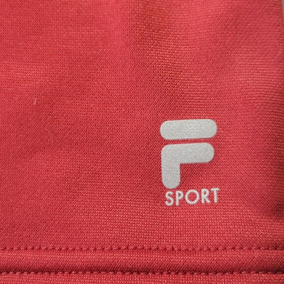 Fila Sport Live in Motion men's quarter zip fleece top red dahlia size XL NWT - Picture 6 of 9